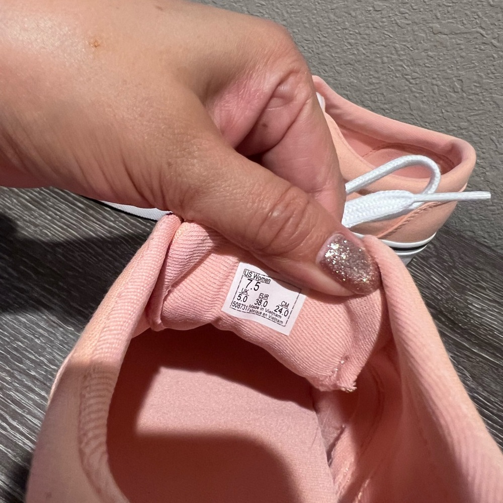 Vans Peach coral orange Doheny Canvas Sneakers women’s sz 7.5 - Picture 5 of 7